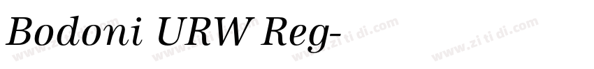 Bodoni URW Reg字体转换 Bodoni URW Reg字体转换